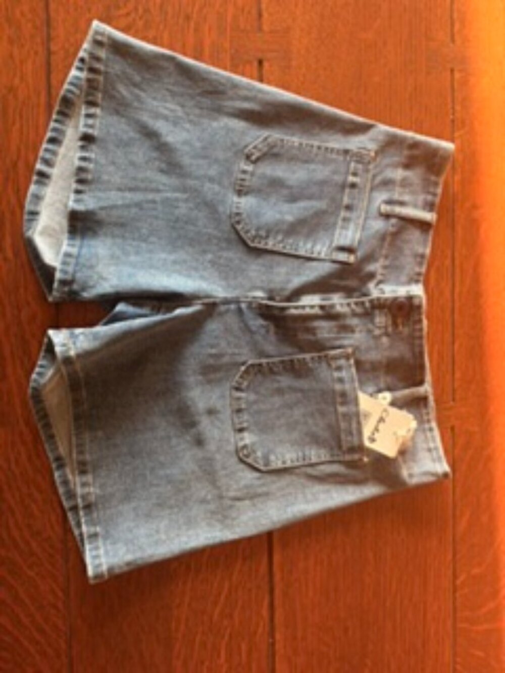 CHARLIE B Denim Short with Patch Pocket